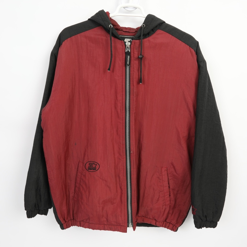 Starter Coaches Athletic Hooded Jacket  Size L